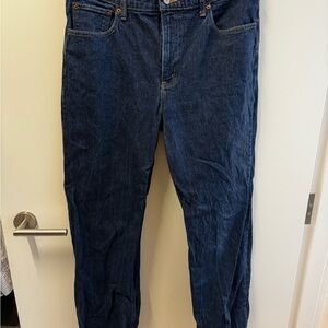 Abercrombie & Fitch Dark Blue High Rise 90’s Relaxed Jean - Size 14r